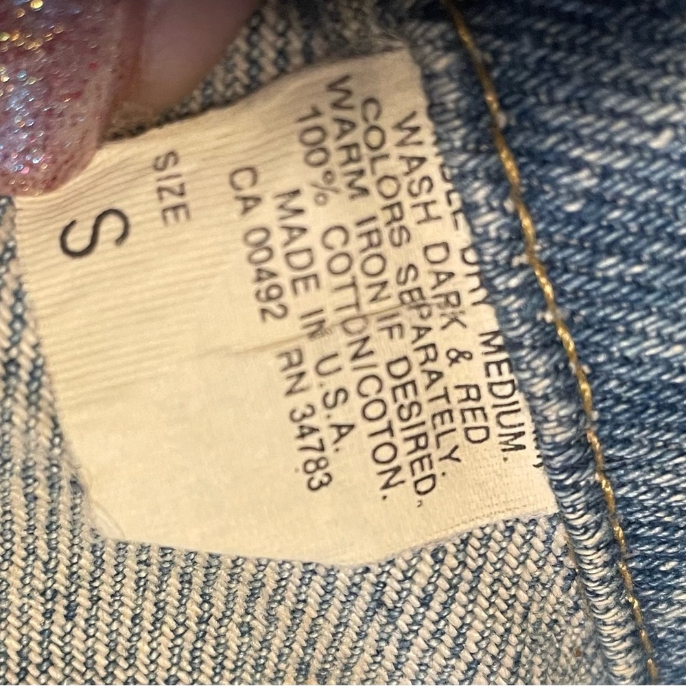 Hard Rock Cafe Lee Jean Jacket Chicago Size Small Blue Denim - Picture 7 of 13